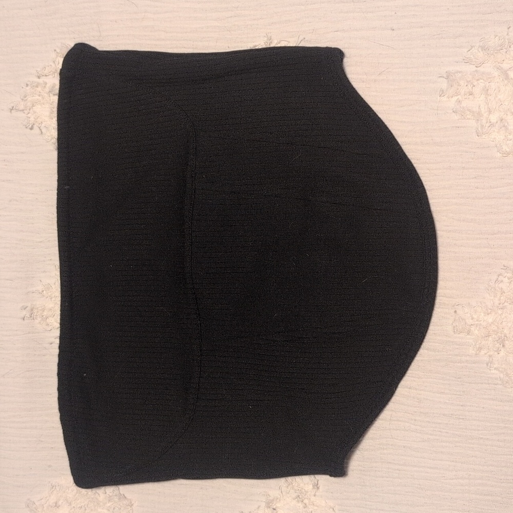 Ribbed black PINK/VS tube top